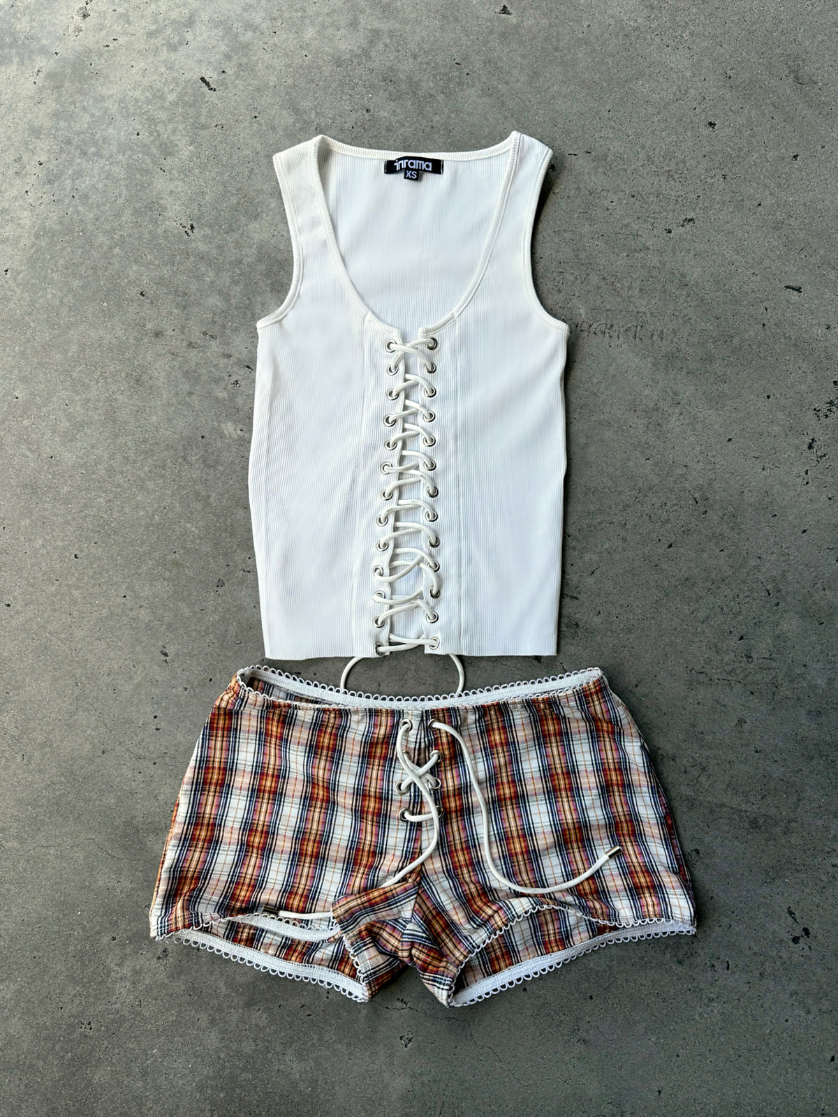 SASKIA HOT SHORT - PLAID