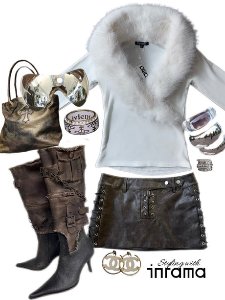 ICY FUR LONG SLEEVE - WHITE
