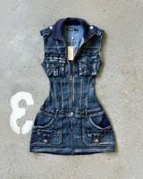 CYRELL DENIM DRESS - MID BLUE