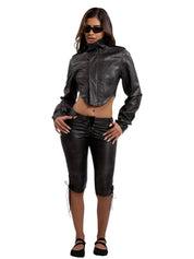 AMBER LEATHER JACKET