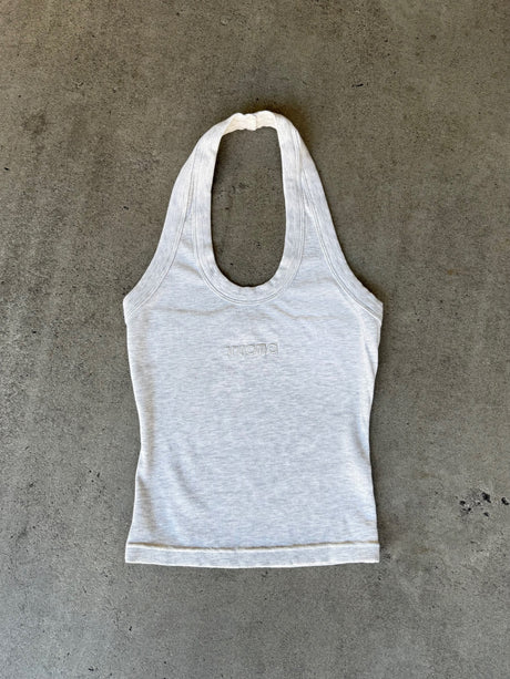 RAVEN HALTER TANK - GREY MARLE