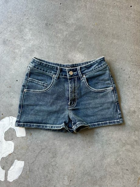 CYRELL DENIM SHORTS - VINTAGE BLUE