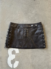 AMBER LEATHER SKIRT