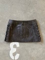 AMBER LEATHER SKIRT