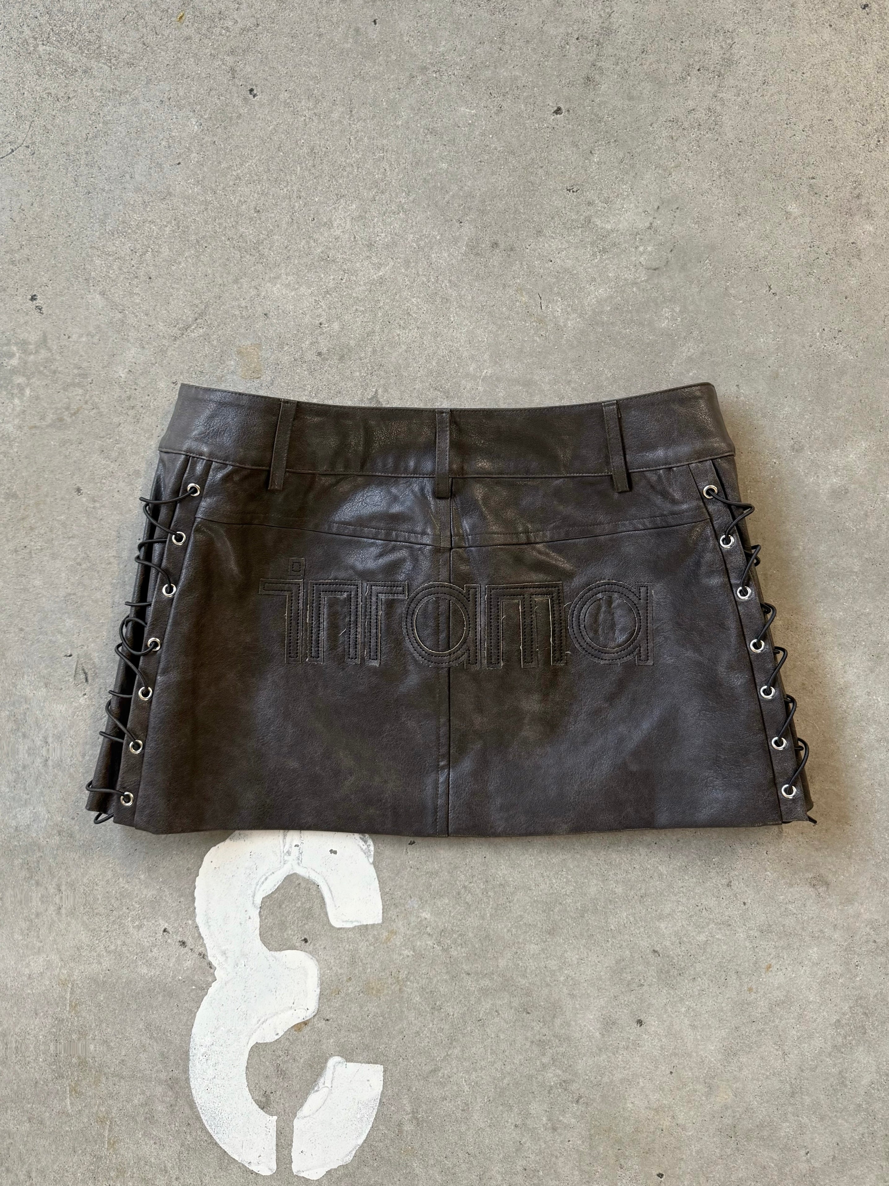 AMBER LEATHER SKIRT