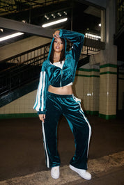 EMERALD VELOUR TRACKSUIT