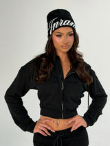 SCRIPT BEANIE - BLACK