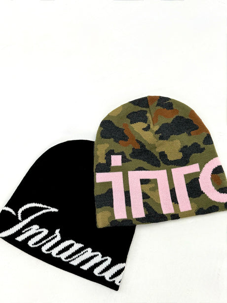 SCRIPT BEANIE - BLACK