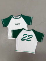 INRAMA BABY TEE - GREEN / WHITE