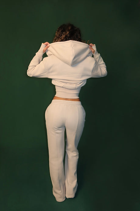 BACK TO BASICS ZIP HOODIE - OAT