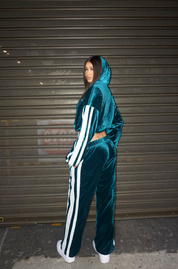 EMERALD VELOUR TRACKSUIT