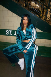 EMERALD VELOUR TRACKSUIT