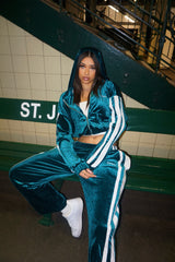 VELOUR TRACKSUIT - EMERALD