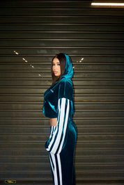 EMERALD VELOUR TRACKSUIT