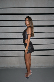 AMBER LEATHER SKIRT