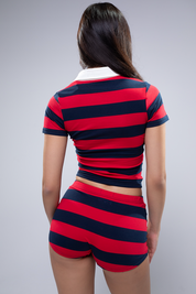 REMY SHORT - RED/NAVY