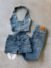 CYRELL DENIM CORSET