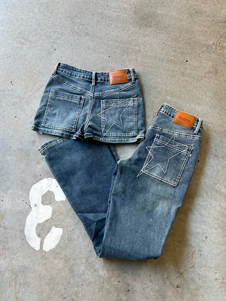 CYRELL DENIM SHORTS - VINTAGE BLUE