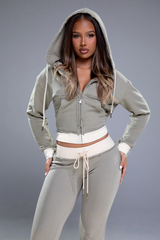 BABY DOLL SWEATPANTS - KHAKI / CREAM