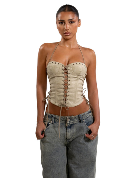 KHROME CORSET - CREAM