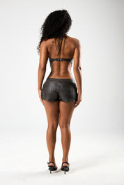 AMBER LEATHER SHORTS