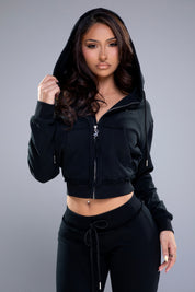 BABY DOLL ZIP HOODIE