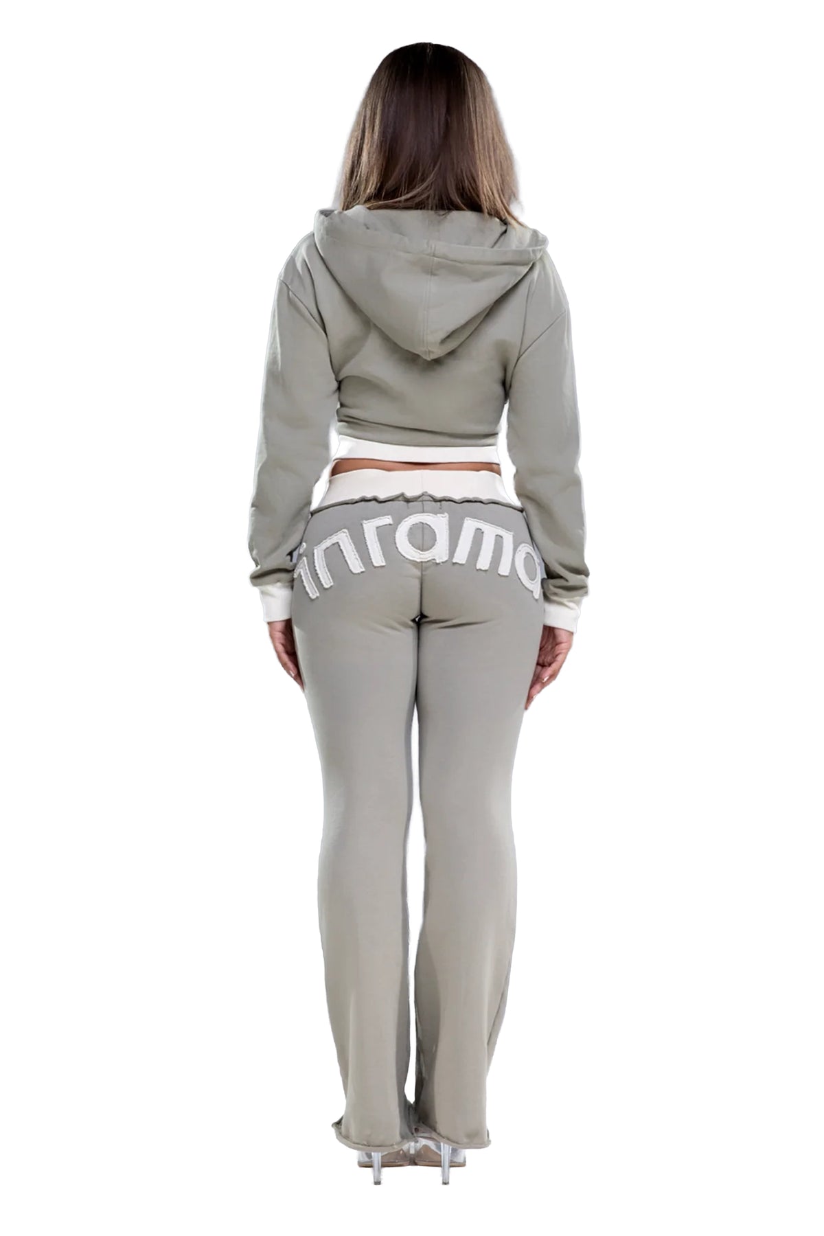 BABY DOLL SWEATPANTS - KHAKI / CREAM
