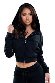 BABY DOLL ZIP HOODIE