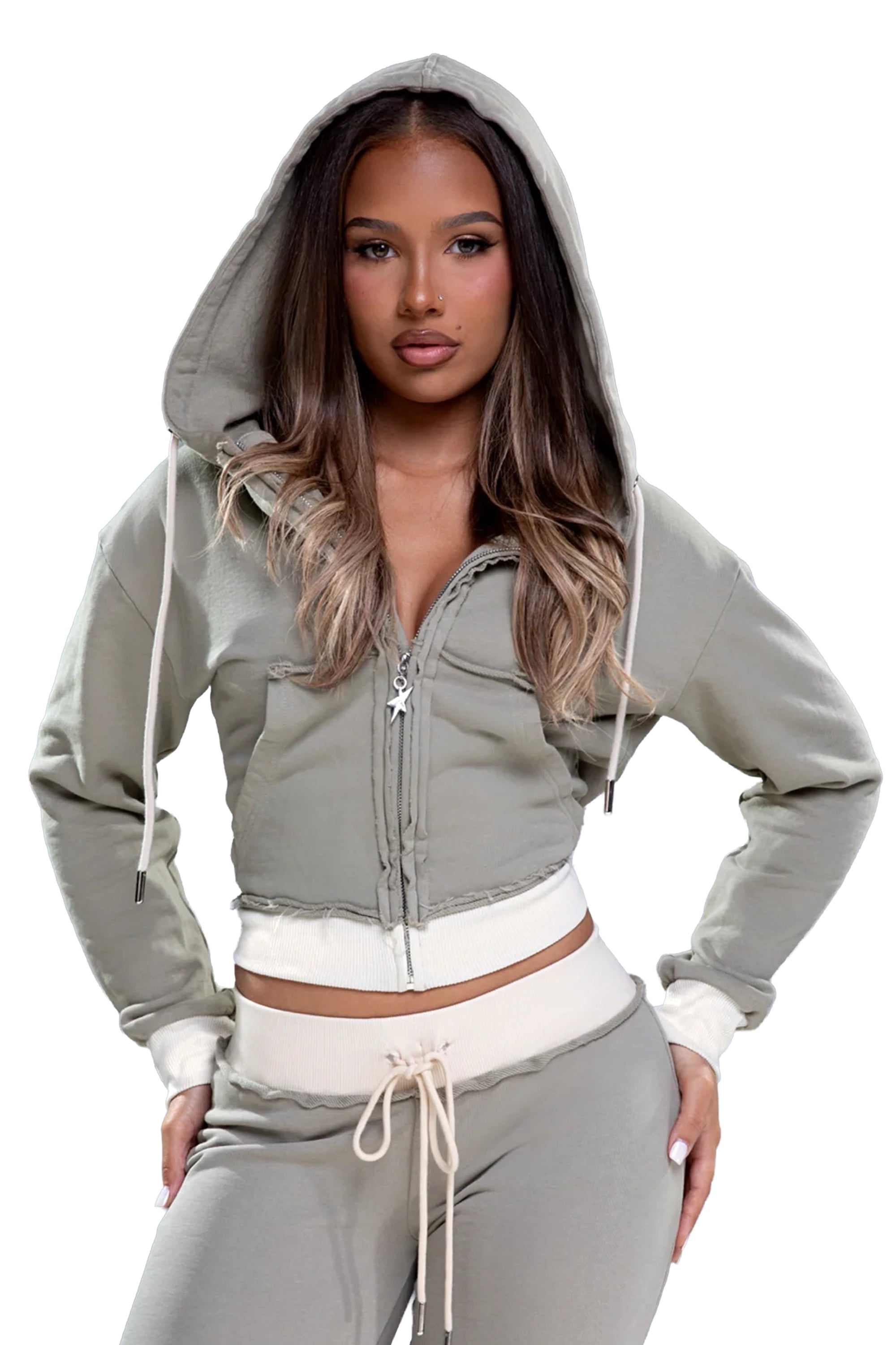 inrama-baby-doll-zip-hoodie-khaki-cream-close-front.webp