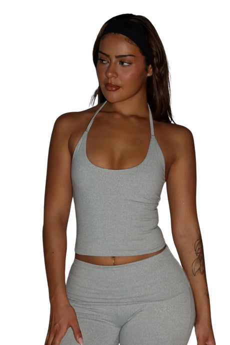 HALTER TANK - GREY