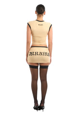 KIMBERLY MESH TOP - NUDE